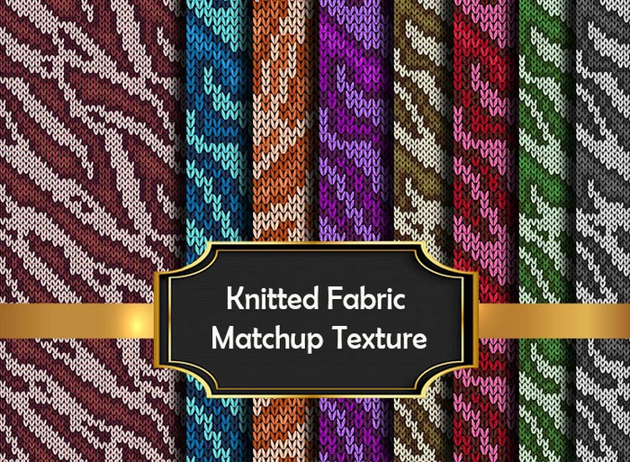 {Senshi Animal}Knitted Fabric Matchup texture seamless