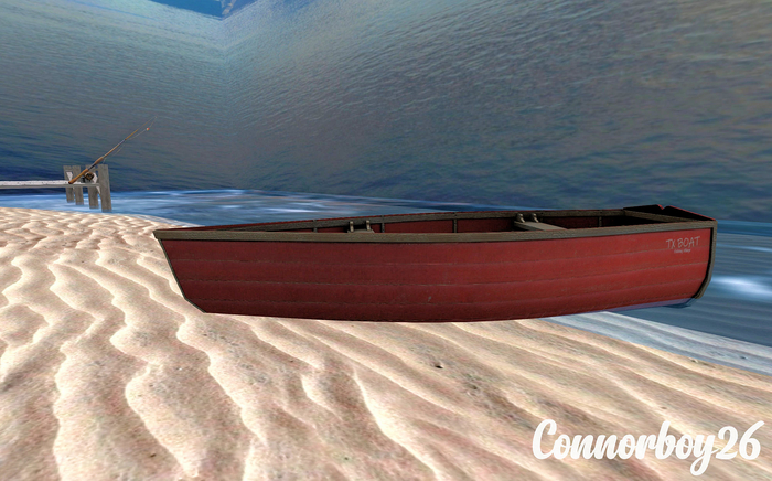 TROPIX // Fishing Village Boat 1 Common 08 RED ROWBOAT