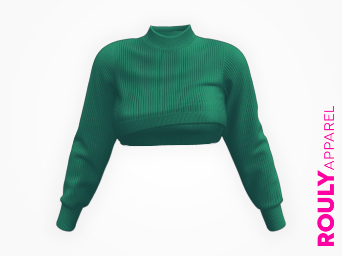 ROULY :: "Mount Everest" Fluffy Sweater - Eme