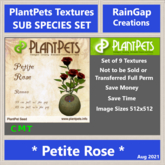 PLANTPETS TEXTURES SUB SET PETITE ROSE (9)