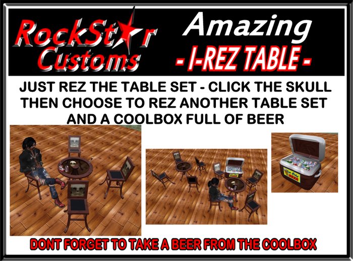 The Fantastic I-REZ Table Set.