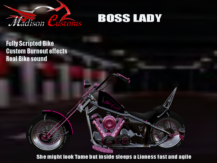 Motorcycle Boss Lady