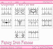 *CUPIDS*10 Fancy Iron Fences Textures