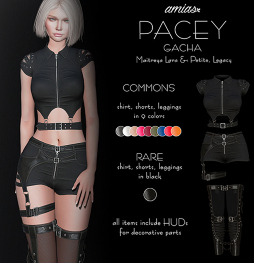 amias - PACEY shirt black - Maitreya Lara - !REZ ME! RARE