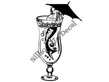 Mermaid in Glass Decal
