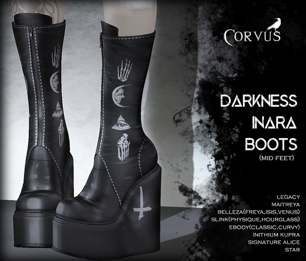 Corvus : Darkness Inara Boots