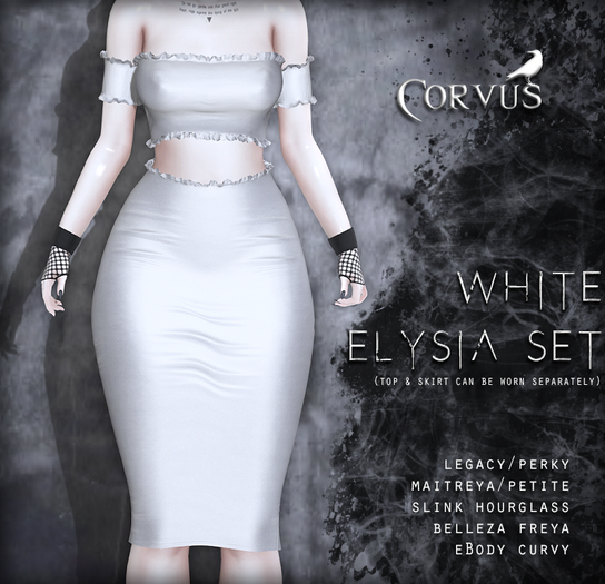 Corvus : White Elysia Set