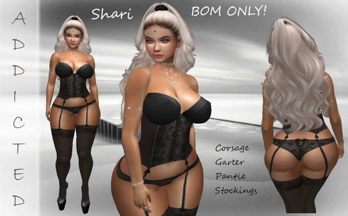 Addicted Shari Lingerie black BOM