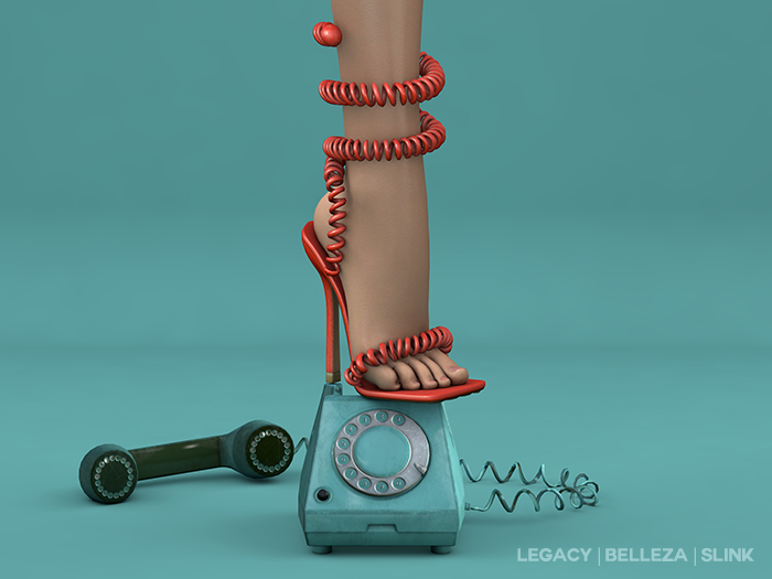 $NT Telephone Wire Sandals RED