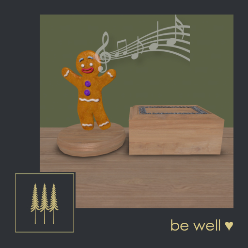 Joyful Gingerbread Music Box (Figurine and Jewelry Box) - Plays 6 Tunes - For the Winter Holidays - Mesh C/M 