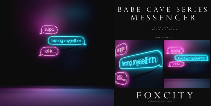 FOXCITY. Photo Booth - Babe Cave - Messenger