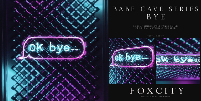 FOXCITY. Photo Booth - Babe Cave - Bye