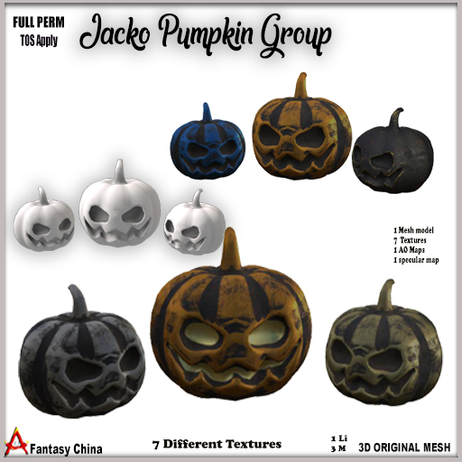 Full Perm Jacko Pumpkins