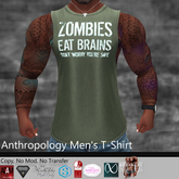 Zombies eat brains. Don't worry you're safe (MATL)