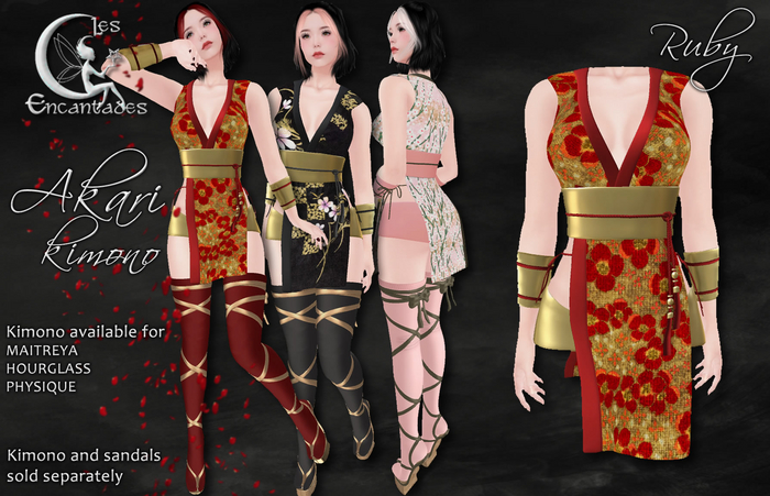 *LE* Akari Kimono Ruby