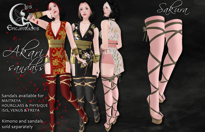 *LE* Akari Sandals Sakura