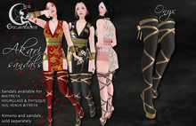 *LE* Akari sandals Onyx