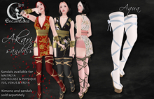 *LE* Akari sandals Aqua