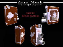 Zara Mesh - Antique - Movie Camera - FULL PERM MESH