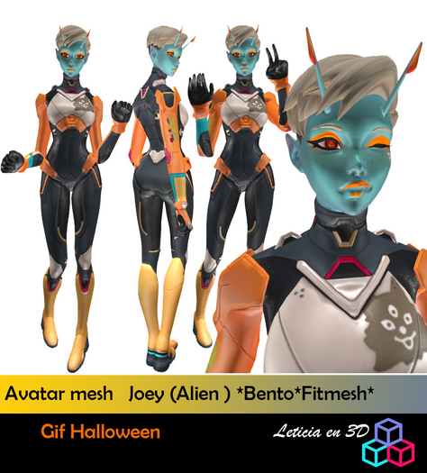 Avatar mesh  Joey  Alien Bento Fit mesh