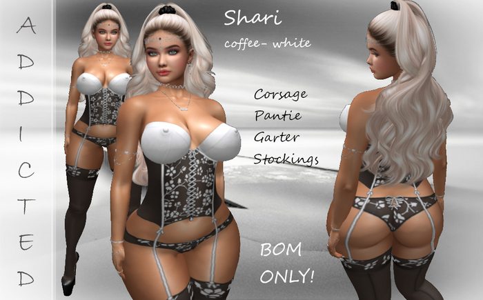 Addicted Shari Coffee-White BOM