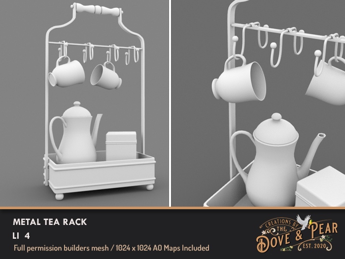 Dove & Pear for Builders - Farmhouse Tea Rack