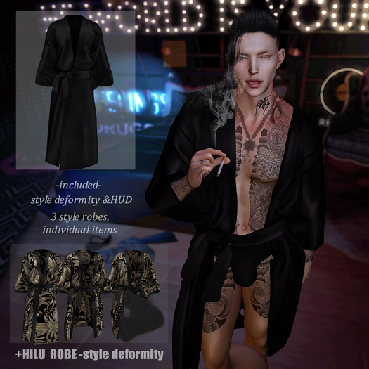 +HILU ROBE -style deformity (MY BLACK)