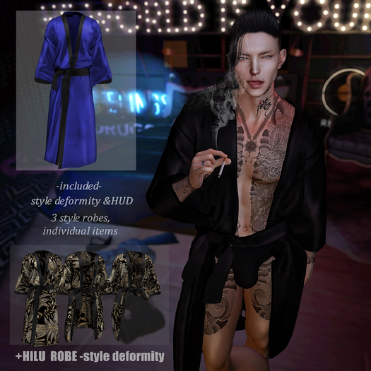 +HILU ROBE -style deformity (plain bluish purple)