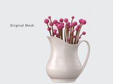 ACORN Dried Billy Buttons Jug -Pink