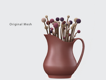 ACORN Dried Billy Buttons Jug -Autumn