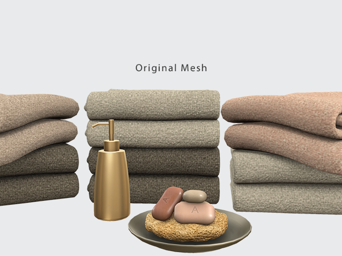 ACORN Towels and Soaps Set -Clay