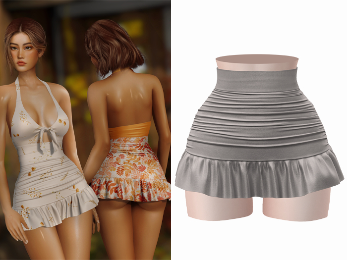 -[ vagrant ]- Emma Skirt - Silver