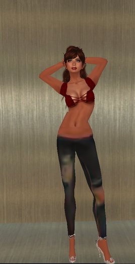 Taylormade Red lace top and Jeans