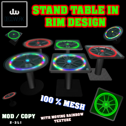 [dW] Car Rim Tables BOX