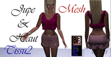 JUPE & HAUT EVE - E.1.21 - PULPY - tissu2 - MESH