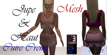 JUPE & HAUT EVE - E.1.21 - PULPY - cuire creme - MESH