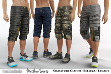 Matthew Male Shorts Fatpack - Signature Gianni, Belleza Jake , Legacy - FashionNatic 