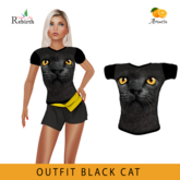 OUTFIT BLACK CAT 2.0 - REBIRTH - female and male !