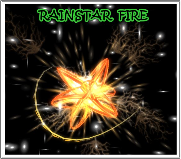 RAINSTAR FIRE ANIMATED STAR 