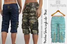 Matthew Male Shorts Mint - Signature Gianni, Belleza Jake , Legacy - FashionNatic 