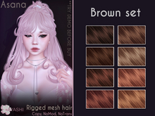 [^.^Ayashi^.^] Asana hair-Brown set