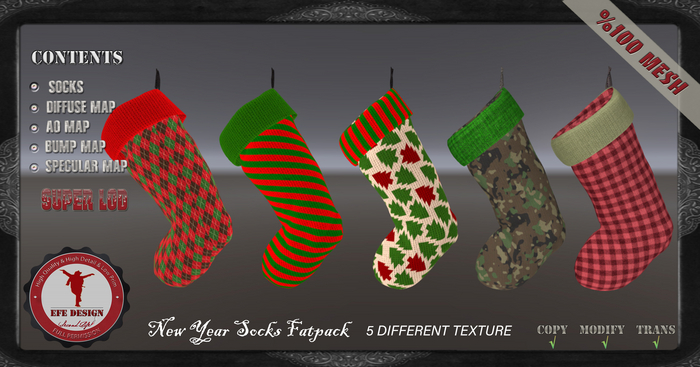 (Efe Design) New Year Socks Fatpack Fullperm 