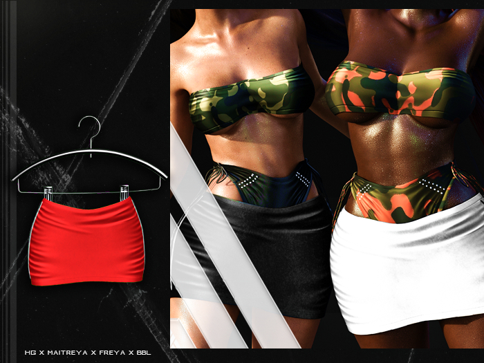 PLX. "Claire" Skirt // Red