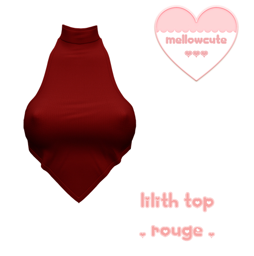 mellowcute-lilith top-rouge