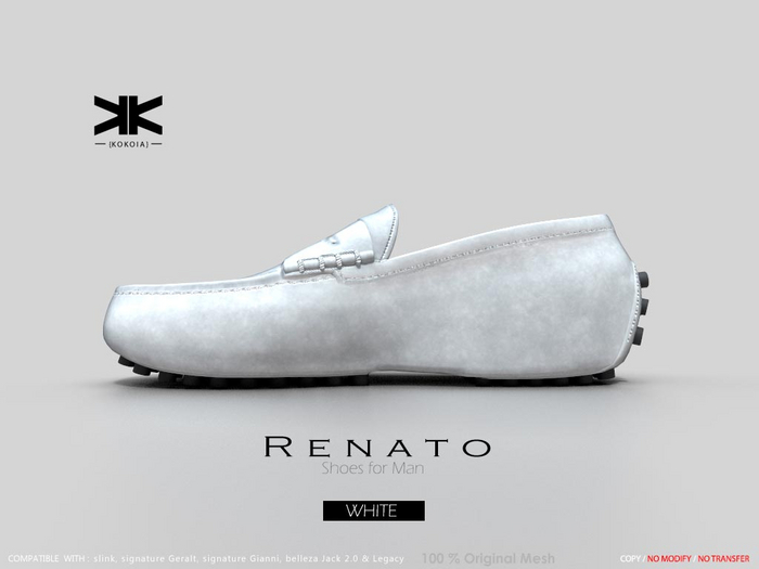 Renato :: Man Shoes :: White :: {kokoia}