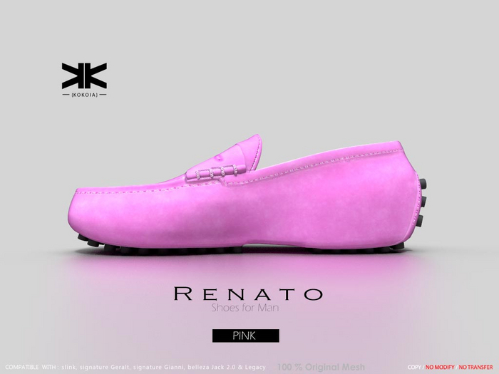 Renato :: Man Shoes :: Pink :: {kokoia}