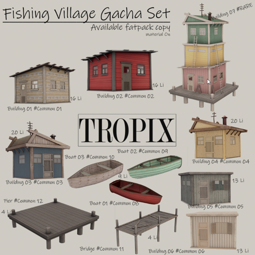 TROPIX // Fishing Village Building 07 #RARE [BOX]