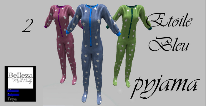 PYJAMA2 - ETOILE BLEU - BELLEZA FREYA_BOITE
