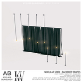 Atelier Burgundy + Kraftwork . Backdrop Drapes *ADD*