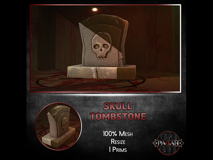 [Pagan]  Skull Tombstone